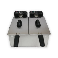 SS.Deep Fryer Twin Bowl F-4008 - Alpina - Habitt