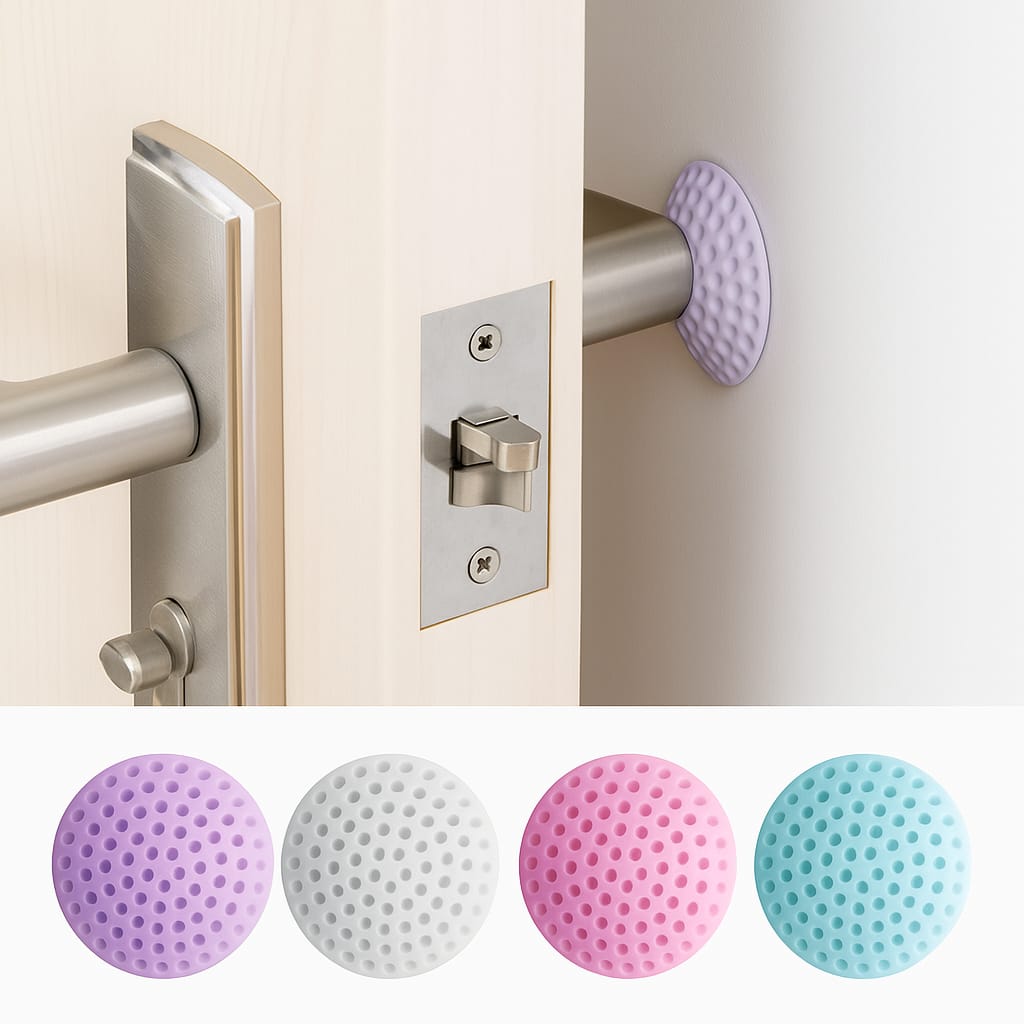 Silicone Door Stopper – 10 Pcs Wall Protector Set - Assorted - Habitt