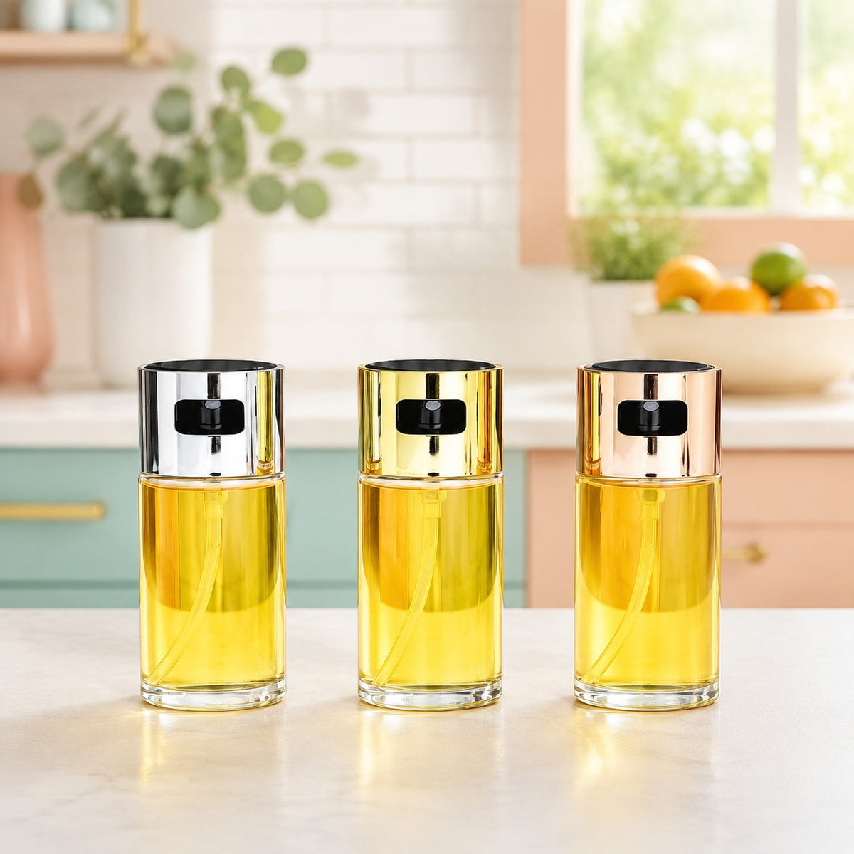Assorted 100 ml Oil Bottle with Pouring Spout – Kitchen Oil Dispenser for Cooking Oil, Vinegar & Everyday Use