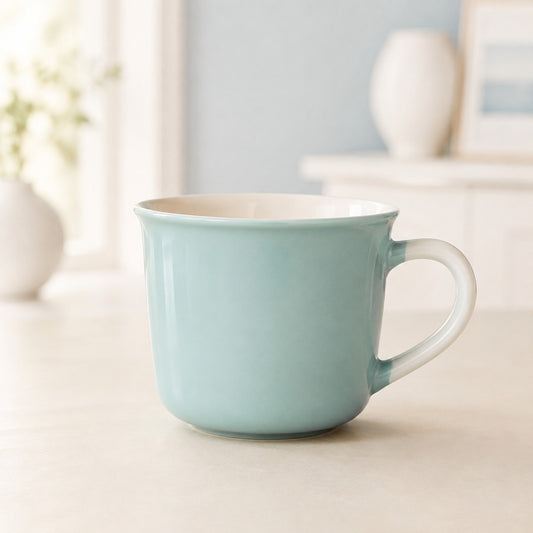 Pastel Ceramic Coffee Mug with White Handle – Minimalist Tea & Coffee Cup