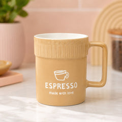 Textured Ceramic Coffee Mug