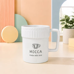 Textured Ceramic Coffee Mug