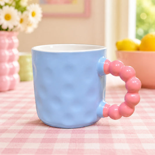 Colourful Bubble Handle Mug