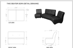 Lazo Executive Sofa Set – Premium Leatherette Office Sofa in Black (Single Seater, 2-Seater, or 4-Seater Bundle) - Habitt