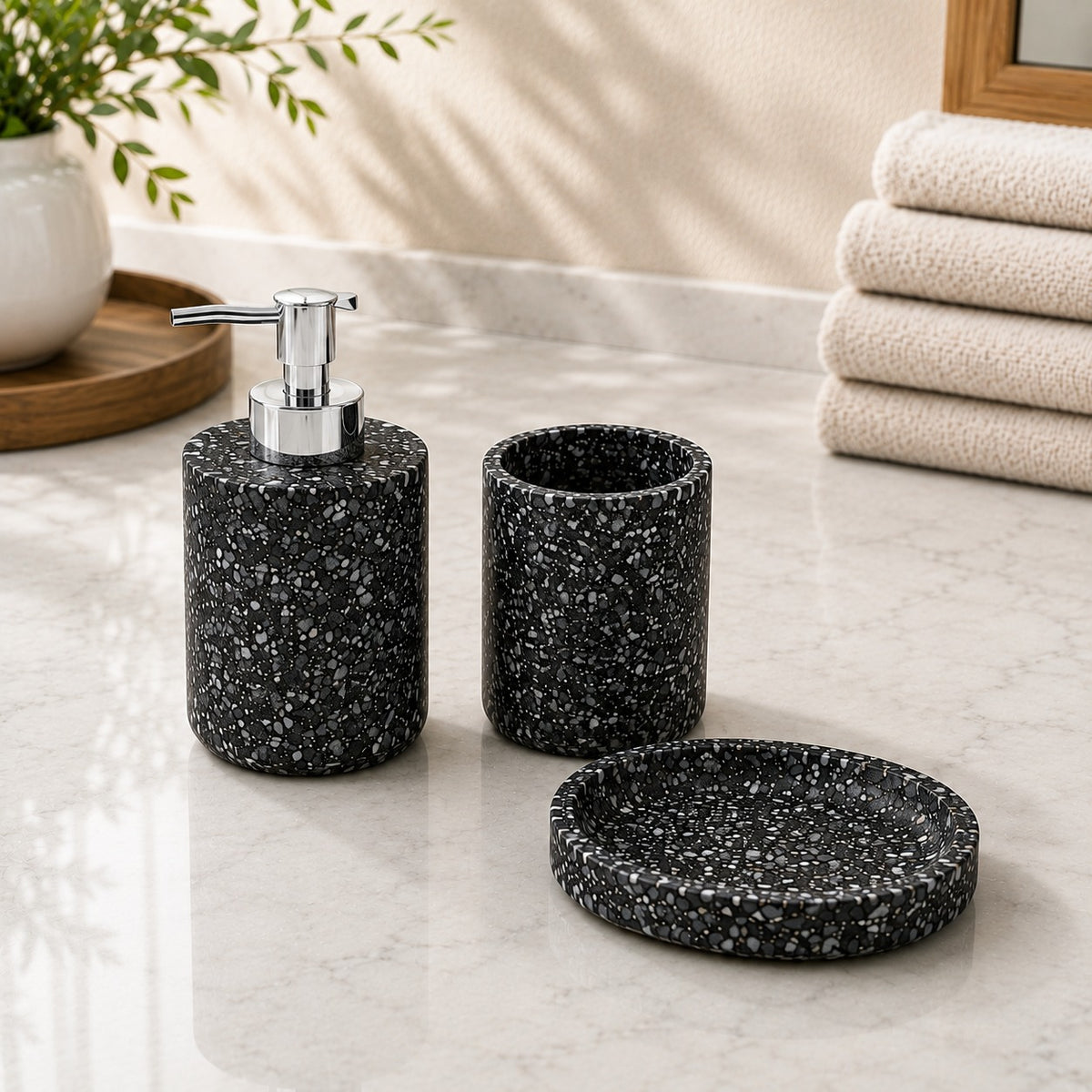 Assorted 3PC Ceramic Bath Set K001B