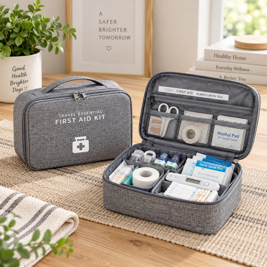 Portable First Aid Medicine Storage Bag – Travel Emergency Organizer