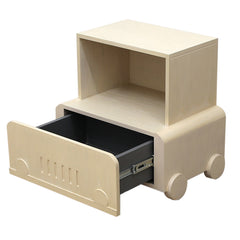 Wooden Cart Side Table - Habitt