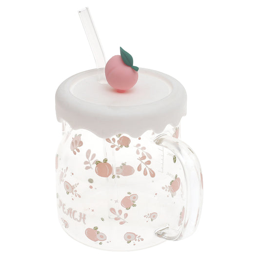 Fruit Mug – Transparent with Fun Fruit Design & Lid - Habitt