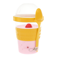 Portable Yogurt Cup with Spoon – BPA‑Free Snack Container for Yogurt, Parfaits & On‑the‑Go Snacks - Habitt