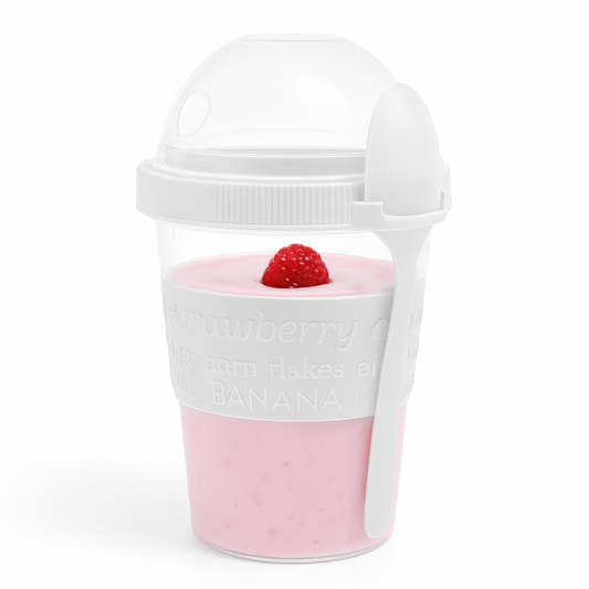 Portable Yogurt Cup with Spoon – BPA‑Free Snack Container for Yogurt, Parfaits & On‑the‑Go Snacks - Habitt