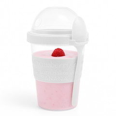 Portable Yogurt Cup with Spoon – BPA‑Free Snack Container for Yogurt, Parfaits & On‑the‑Go Snacks - Habitt