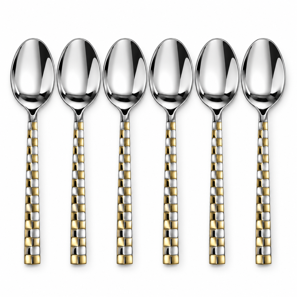 Ayd Stainless Steel Golden Tea Spoon – Set of 6