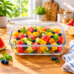 1.16L Rectangular Clear Glass Baking & Serving Dish – Durable Heat-Resistant 199×146 mm Glassware (1 Pc)