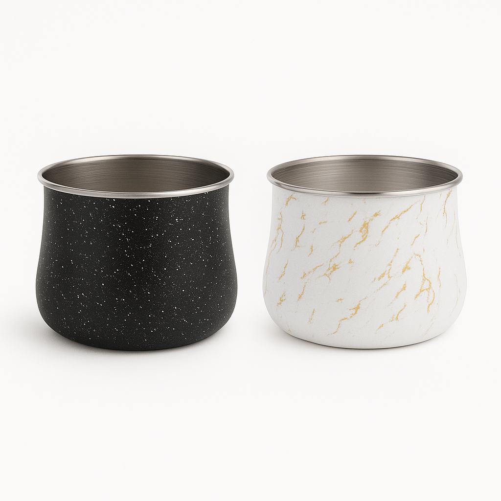 1PC Elegant Iron Marble Storage Jar with Airtight Lid for Kitchen & Pantry Organization - Habitt