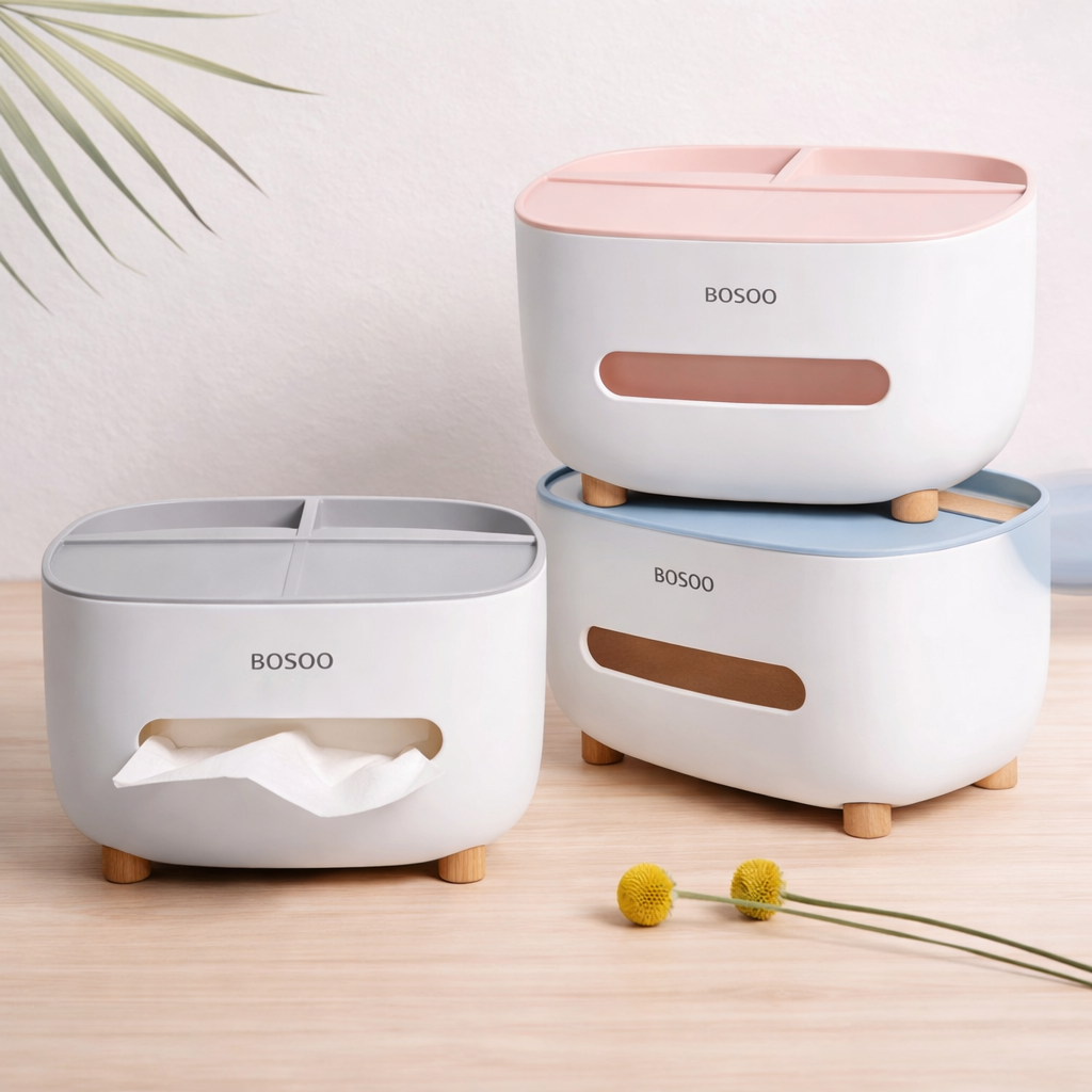 ECOCO Tissue Box – Modern Countertop Tissue Dispenser - Habitt