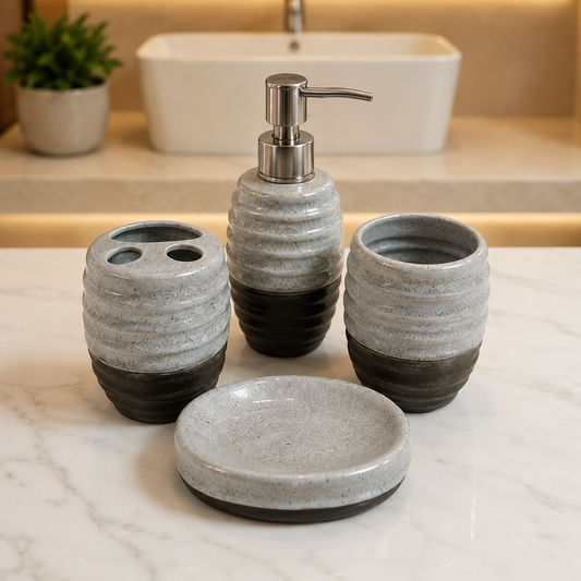 4PCS Home Fashion Bath Set 75813 | Bathroom Accessories Set