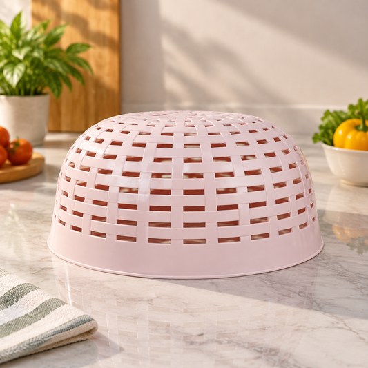 Assorted Plastic Food & Milk Cover with Handle – Ventilated Protective Kitchen Cover