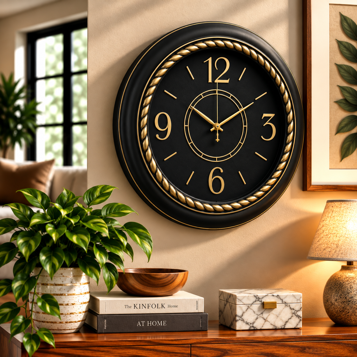 Heritage Prague Wall Clock – 18 Inch Plastic Frame