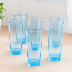Colored Tumbler Glass – 315ml (Set of 6) - Habitt