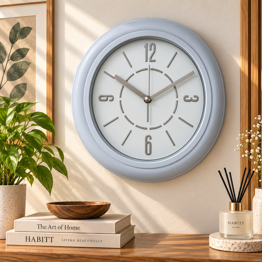 Heritage Wall Clock CLK-035I – 15" Ivory White