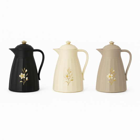 Assorted  Floral Insulated Thermos Flask – 1L - Habitt