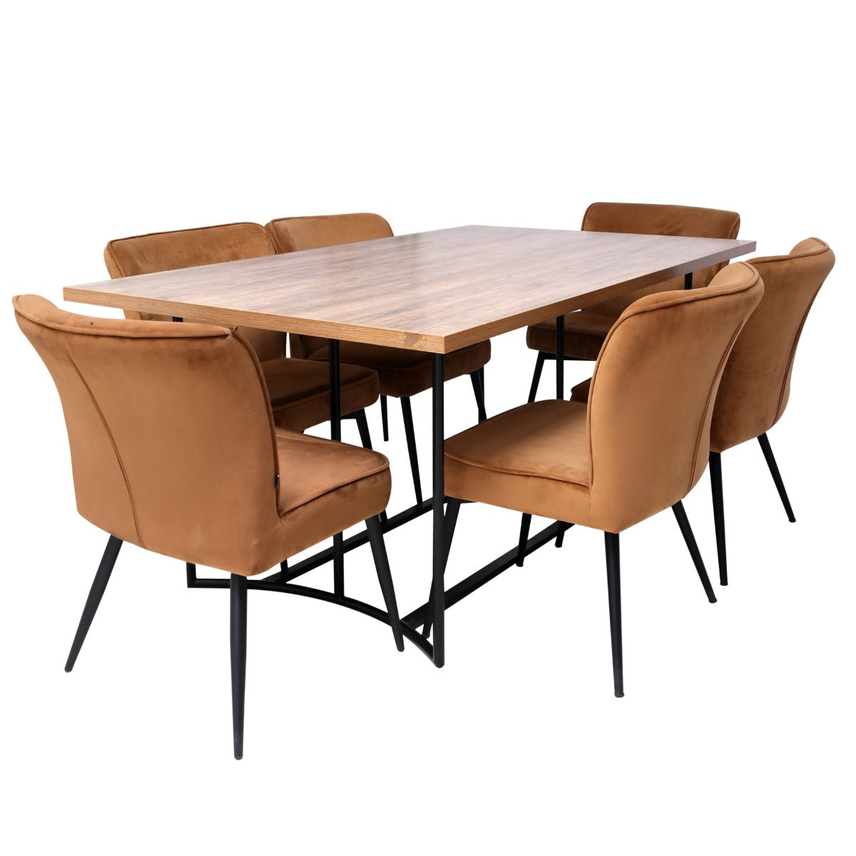 Gravel 6 Person Dining Table 4068 with Imperial Chair - Habitt