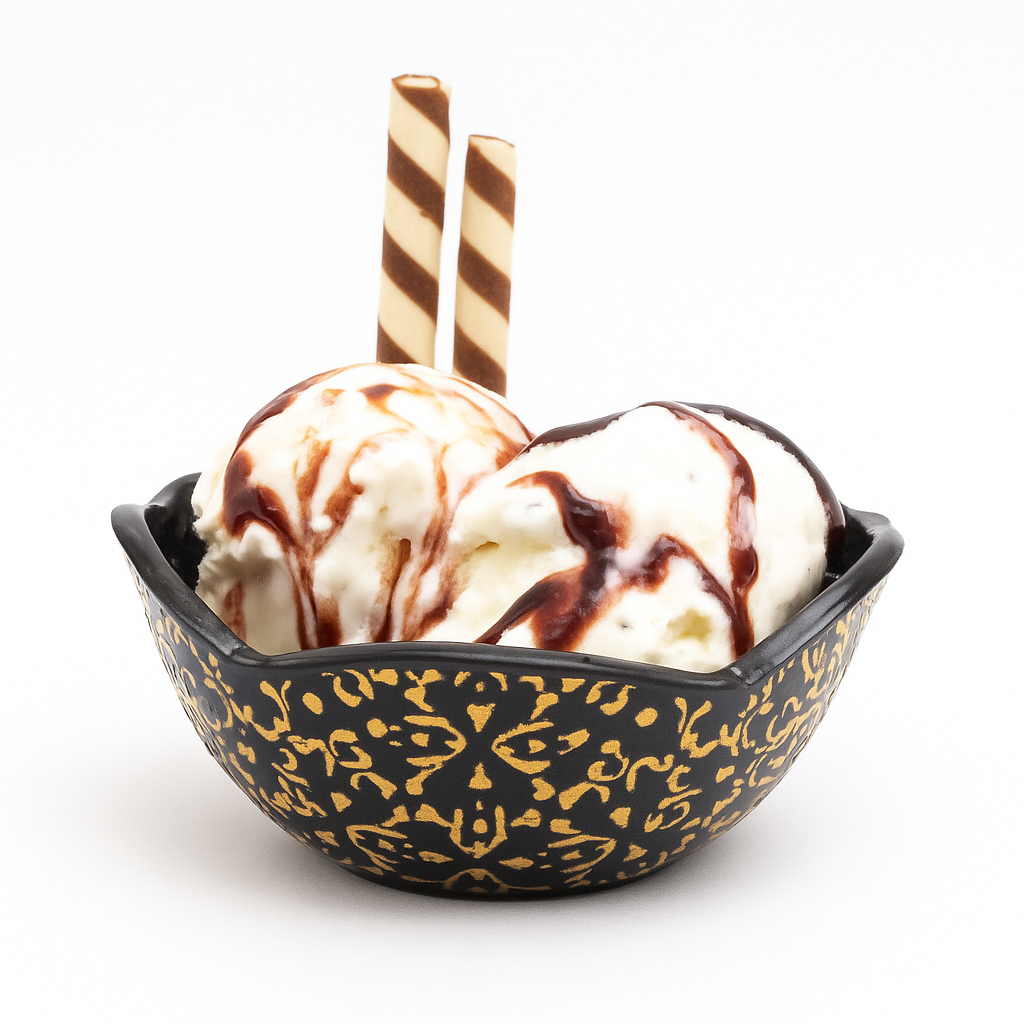 Star Bowl – Black & Gold Decorative Snack Bowl - Habitt