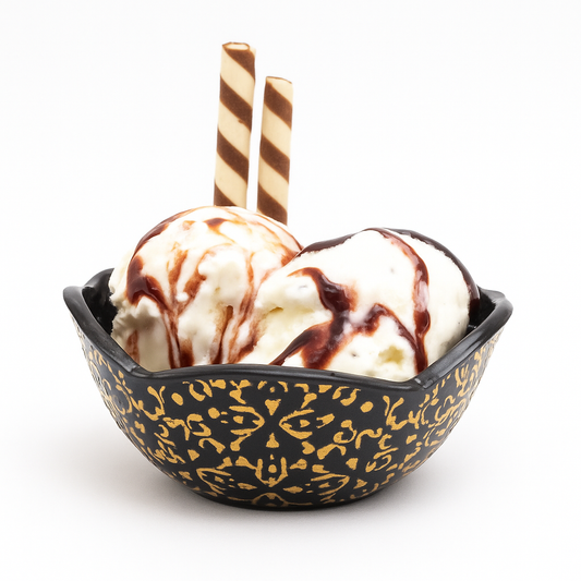 Star Bowl – Black & Gold Decorative Snack Bowl - Habitt
