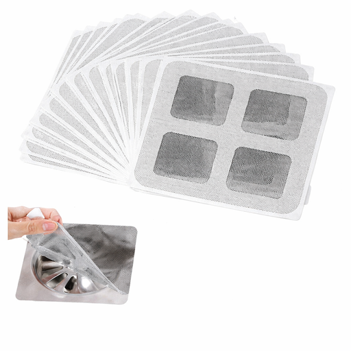 Disposable Shower Drain Strainer – 10 Pc Set Hair Catcher Stickers for Bathroom & Kitchen - Habitt