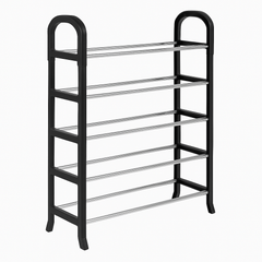 6-Layer Metal Shoe Rack – Space-Saving Sturdy Shoe Organizer - Habitt