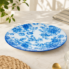 Blue Print Rice Plate