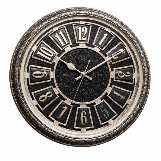 Heritage Wall Clock Trax – 14.50 Inch Plastic Vintage Ornate Decorative Wall Clock - Habitt