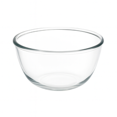 2-Piece Clear Glass Bowl Set – 2500 ml Large Mixing & Serving Bowls for Kitchen Use - Habitt