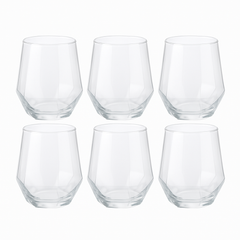 Premium Faceted Tumbler Glass 340 ml - Habitt
