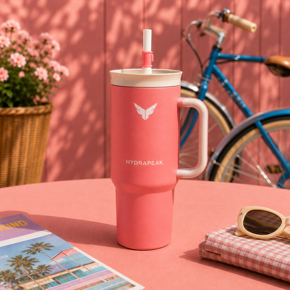 MAVERICK Quencher 1200ML | Large Tumbler with Handle & Straw
