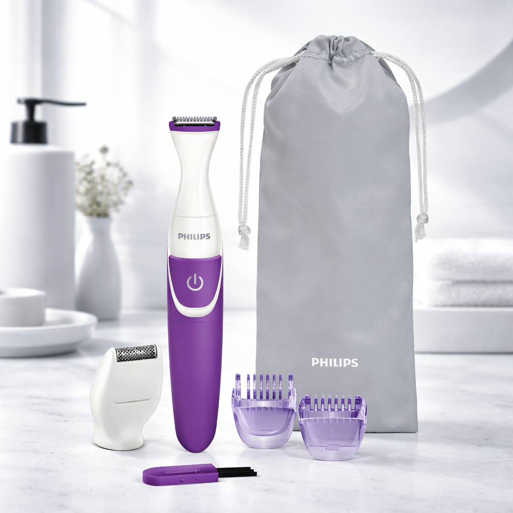 Philips BRT383/15 2000 Series Bikini Trimmer | Wet & Dry Cordless Trimmer with Rounded Edges - Habitt