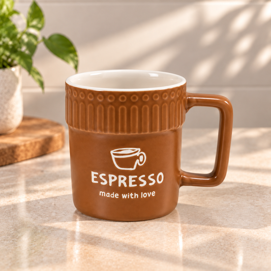 Textured Ceramic Coffee Mug