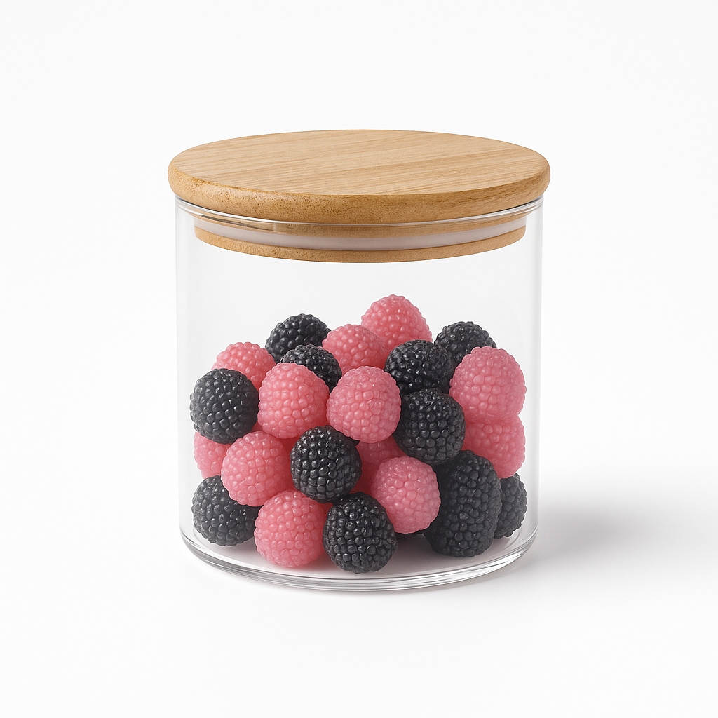 ROMA Storage Box – Clear Glass Jar with Airtight Bamboo Lid for Kitchen, Pantry & Home Organization - Habitt