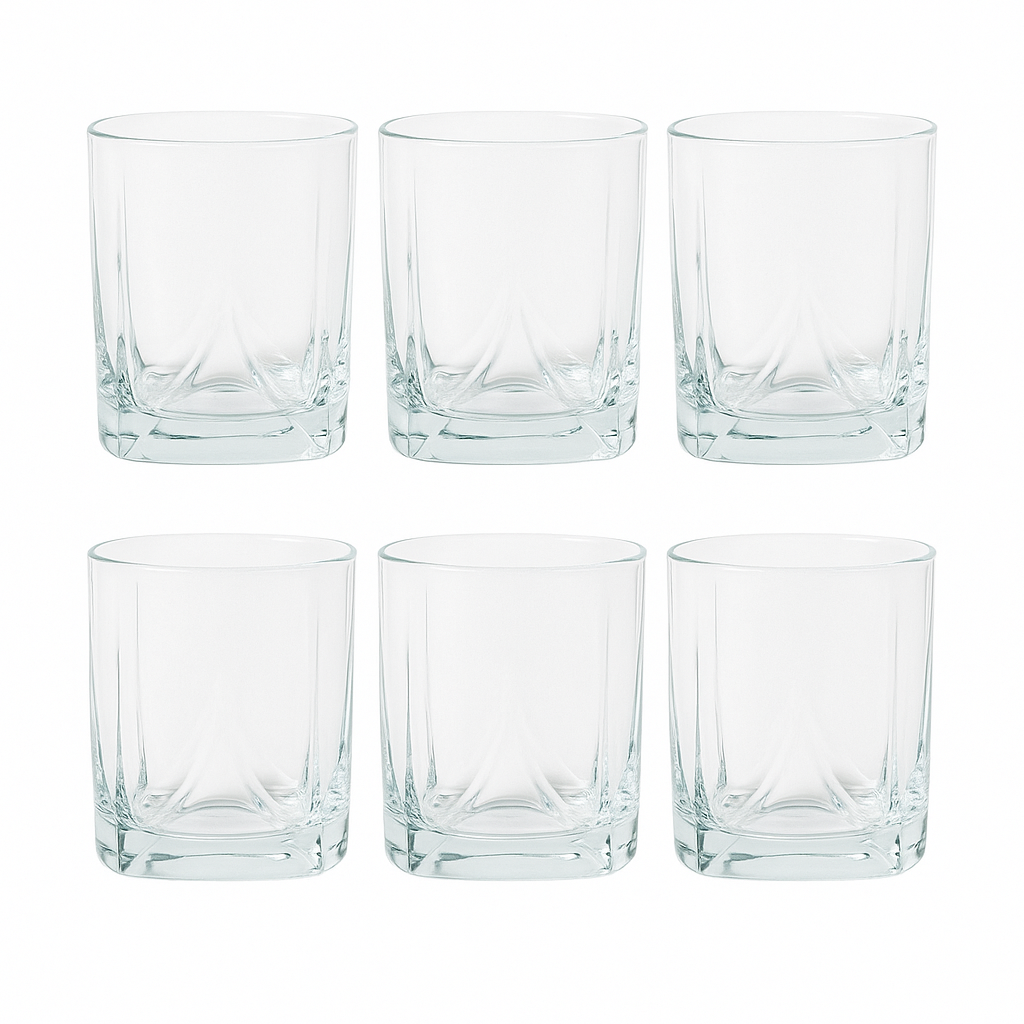Premium Textured Tumbler Glass 290 ml - Habitt