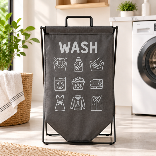 Assorted Colors Foldable Fabric Laundry Basket – Portable Clothes Storage & Organizer