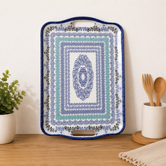 Mystic Blues Sky Serving Tray