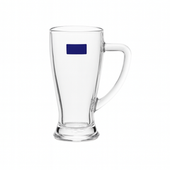 Clear Glass Juice Mug with Handle 430 ml – Set of 6 | Premium 6-Piece Drinkware for Home & Café - Habitt