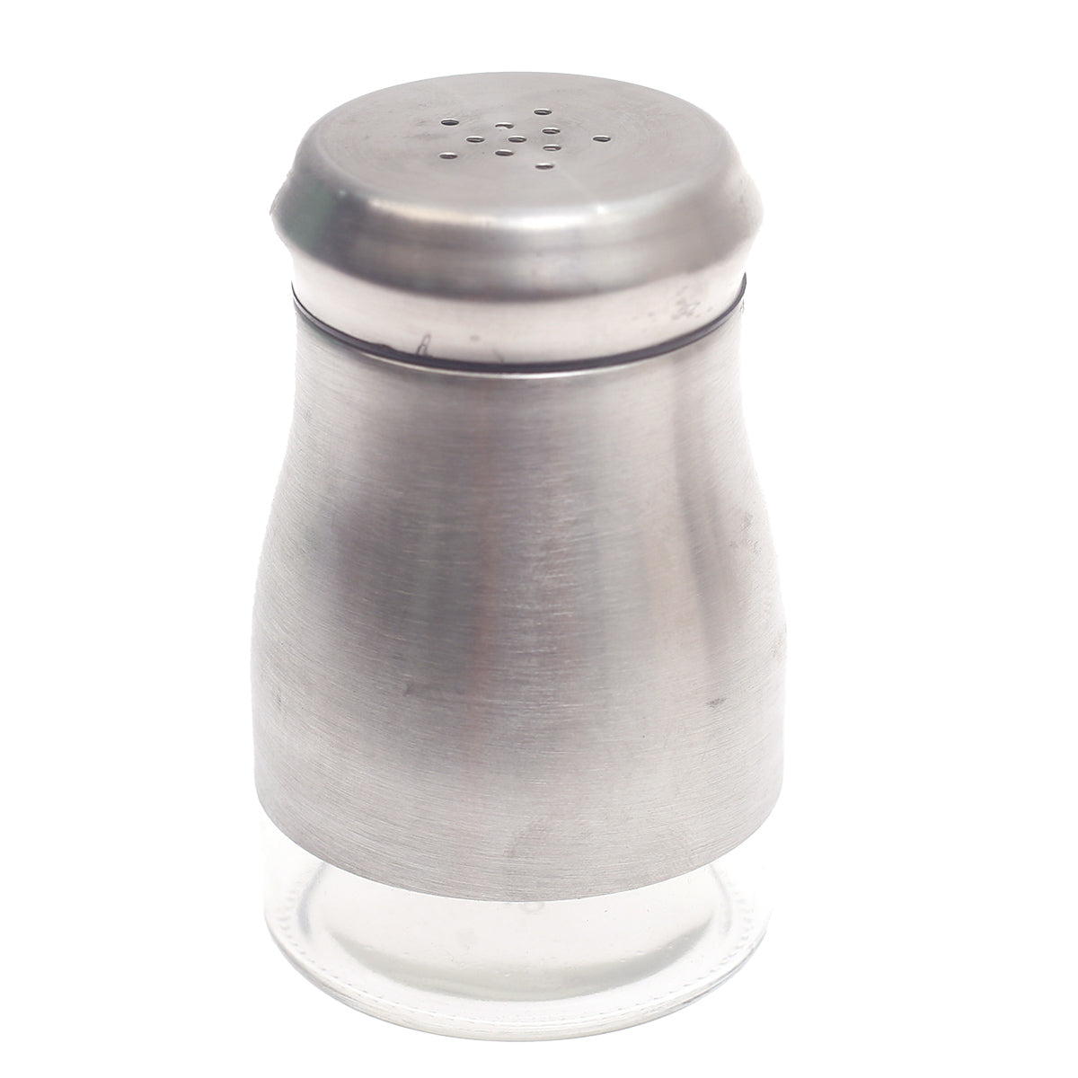 Single Salt Jar with Brushed Stainless Steel Body - Habitt