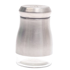 Single Salt Jar with Brushed Stainless Steel Body - Habitt