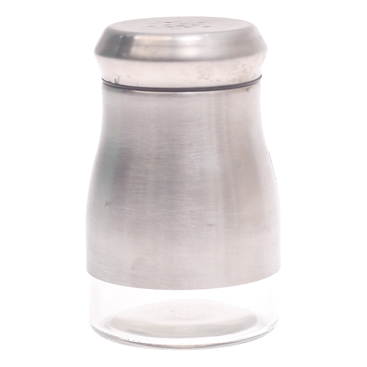 Single Salt Jar with Brushed Stainless Steel Body - Habitt