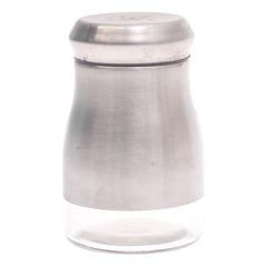 Single Salt Jar with Brushed Stainless Steel Body - Habitt