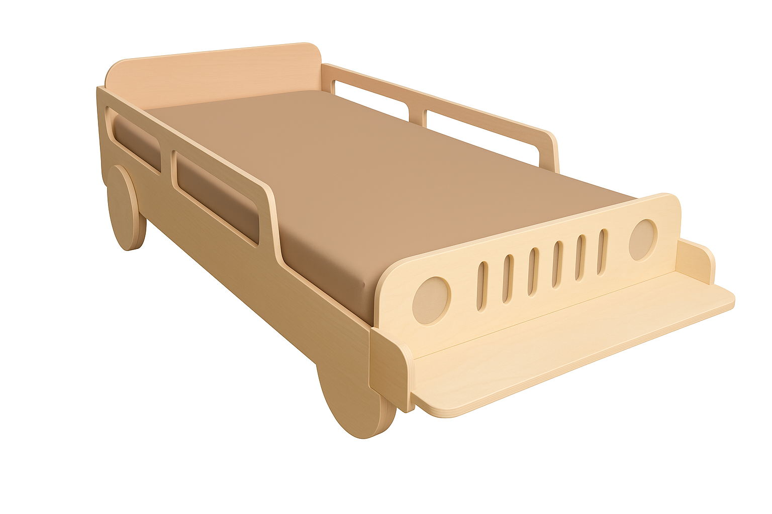 Wooden Cart Bed Single - Habitt