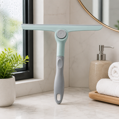 Foldable Press Button Cleaning Wiper (Assorted Color) | Multi-Purpose Glass & Window Squeegee