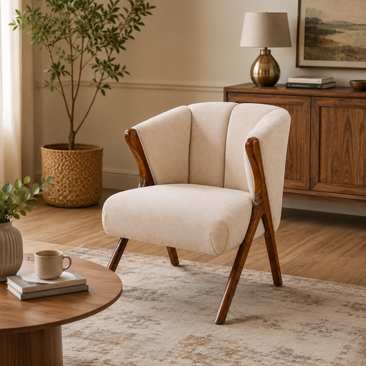 Clara Accent Chair or Puff