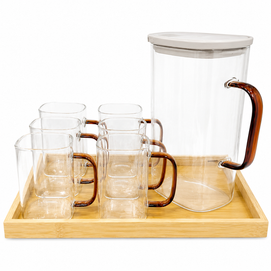 Transparent Water Set with Jug | Drinkware Set